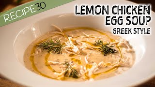 Chicken and egg soup with lemon  Avgolemono [upl. by Polloch]