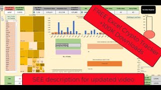 Track your cryptocurrency portfolio in an Excel Spreadsheet with live pricing data [upl. by Snell926]