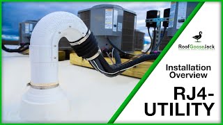 How to Install Copper Air Conditioning Line sets and Exhaust Vents on a flat roof [upl. by Imik]