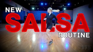 New Salsa Solo Practice Routine  Salsa Shines [upl. by Enairda]