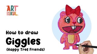 How to Draw Giggles Happy Tree Friends [upl. by Flanagan]