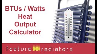 Heat output calculator for radiators [upl. by Notsa]