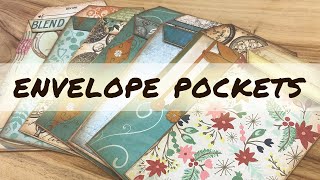 How to make envelope pockets  Junk Journal ideas [upl. by Dnomed]