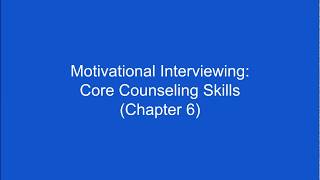 Motivational Interviewing OARS Skills [upl. by Aran926]