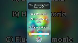 What is the Strongest Acid in the World 🌍💡ChemistryTrivia ScienceQuiz StrongestAcid [upl. by Heiskell91]