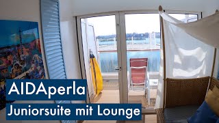 AIDAperla  Junior Suite mit Lounge 8219  Impressionen [upl. by Dreyer]