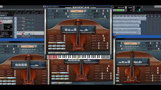 Audio Modeling SWAM Cello Viola Violin Bass demo Irish Tune [upl. by Annaoi]