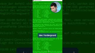 Farbe ändern in der Kommandozeile coding settings colors [upl. by Stronski]