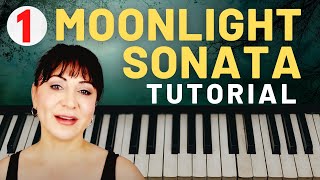 BEETHOVEN MOONLIGHT SONATA TUTORIAL PART 1  The Piano Keys [upl. by Yenwat]