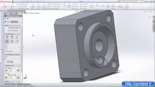 Tutoriel SolidWorks Rep 03 perçage taraudage filetage [upl. by Alexandra]