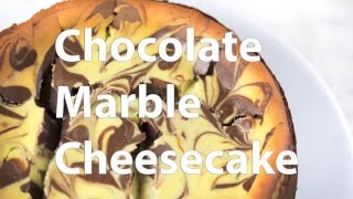 How to Make a Chocolate Marble Cheesecake [upl. by Nuy]