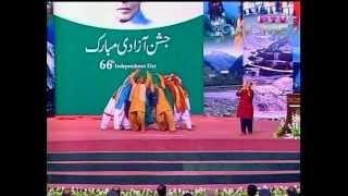 National Song of Pakistan Folk Dances amp Costumes  Medley in 7 Languages on Pakistan Day [upl. by Noonberg]