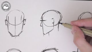 How To Draw Simple Heads  Drawing for Beginners [upl. by Mayworm]