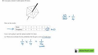 Edexcel GCSE Maths past papers November 2022 Non calculator Paper 1 Higher Q10 [upl. by Imeon]