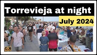 torrevieja Night walk torrevieja at night in july 2024 Torrevieja costa Blanca🇪🇸 [upl. by Nossaj]