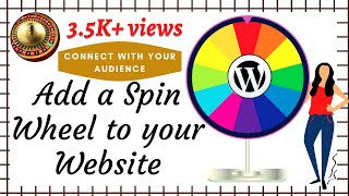 Create a custom Spin Wheel  Add Spin Wheel to WordPress  AZ Blogging Series  Beginner Guide 2020 [upl. by Huai95]