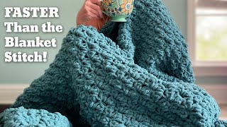 Make in a Day Crochet Chunky Blanket  So EASY 🤩 🧶 [upl. by Canon]