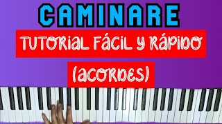 CAMINARÉ EN PRESENCIA DEL SEÑOR TUTORIAL para teclado 🎹 Antonio Espinosa 🎼🎵 LETRA Y ACORDES❗❗ [upl. by Ettevets148]