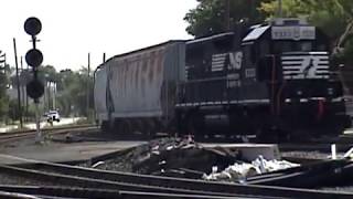 2 Norfolk Southern Locals at Elkhart Yard [upl. by Leirej]