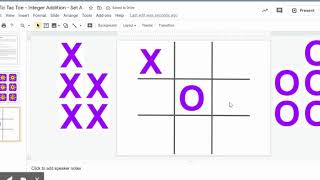 Google Slides Tic Tac Toe Activity Master [upl. by Ainavi]