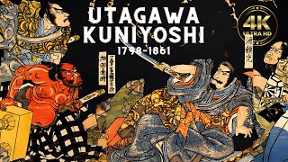 Utagawa Kuniyoshi Master of Japanese Ukiyoe Painting and Woodblock Prints [upl. by Akinar]