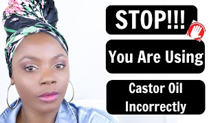 STOP You are Using Castor Oil IncorrectlyHow to use Castor for Locs and Natural Hair [upl. by Airtemed773]