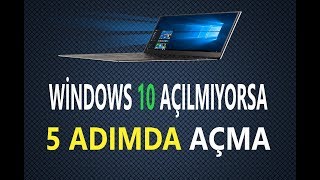 Windows 10 Açılmıyor cmd komutları ile açma [upl. by Ydoow578]