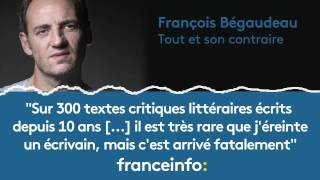 François Bégaudeau quotIl est très rare que jéreinte un écrivainquot [upl. by Ettezoj]