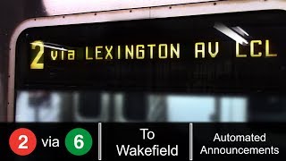 ᴴᴰ R142 2 Train via Lexington Av Local Line  To Wakefield 241 St [upl. by Anilok]