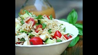 Italian Orzo Pasta Salad Recipe [upl. by Minton]