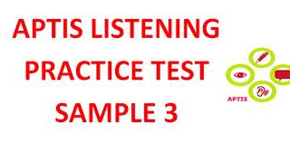 Aptis listening practise test 3 [upl. by Obed]