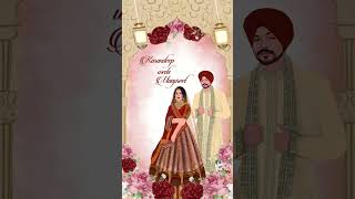 Sikh Wedding Invitation Video [upl. by Ayeka583]