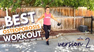 BEST Osteoporosis Workout  High Impact for STRONGER BONES  Dr Alyssa Kuhn [upl. by Aerbma]