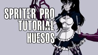 Tutorial Spriter Pro en Español crear huesos y vincular con sprites [upl. by Lebezej]