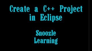 Create a C Project in Eclipse [upl. by Naujuj]