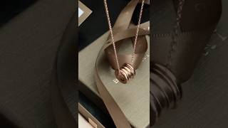 BVLGARI Bzero 1 Series spring necklace Rose gold bvlgari [upl. by Josefina]