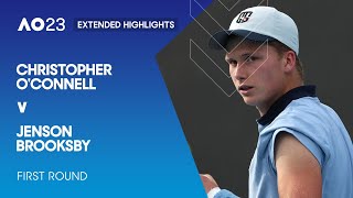 Christopher OConnell v Jenson Brooksby Extended Highlights  Australian Open 2023 First Round [upl. by Attevaj602]