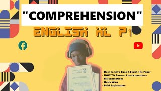 How To Answer Grade 12 ENGLISH HL Comprehension Full Lesson [upl. by Capon]