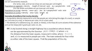 BC Calculus 76 Accumulation amp Population Density [upl. by Clareta]