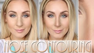 NOSE CONTOURING TUTORIAL  Sminka näsan mindre [upl. by Nocam]