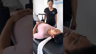 FIRST CHIROPRACTIC TREATMENT ringdinger chiropractor asmr happy shorts [upl. by Vonny]