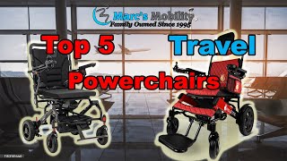 Top 5 BEST Travel Power Wheelchairs of 2024 So Far  Folding and Portable Powerchairs [upl. by Aneekas]