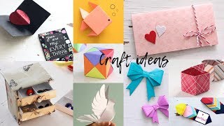 10 Lovely Paper Crafts  DIY Craft Ideas  Art All The Way [upl. by Kohler66]