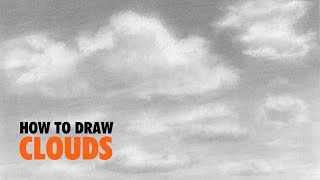 How To Draw Realistic Clouds For Beginners [upl. by Sekofski]