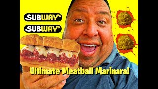 SUBWAY® Ultimate Meatball Marinara Sandwich Review [upl. by Stephens]