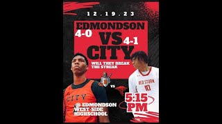 City vs Edmondson Westside 2nd Half Highlights 202324 DSN DMV HS Basketball Showcase [upl. by Sondra]