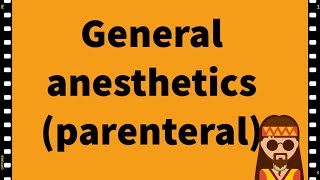 Pharmacology General anesthetics Anesthesia CNS MADE EASY [upl. by Neffets]