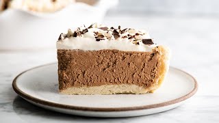 Homemade French Silk Pie From Scratch [upl. by Brause838]