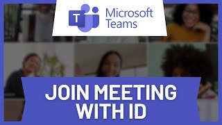 How to Join Meeting in Microsoft Teams Using Meeting ID [upl. by Nickles]