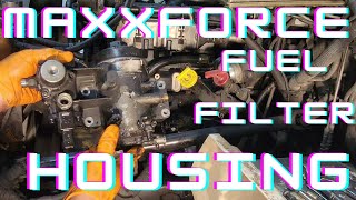 How To Service MAXXFORCE Fuel Filter Housing Keeping Your Vehicle Running [upl. by Lanita98]